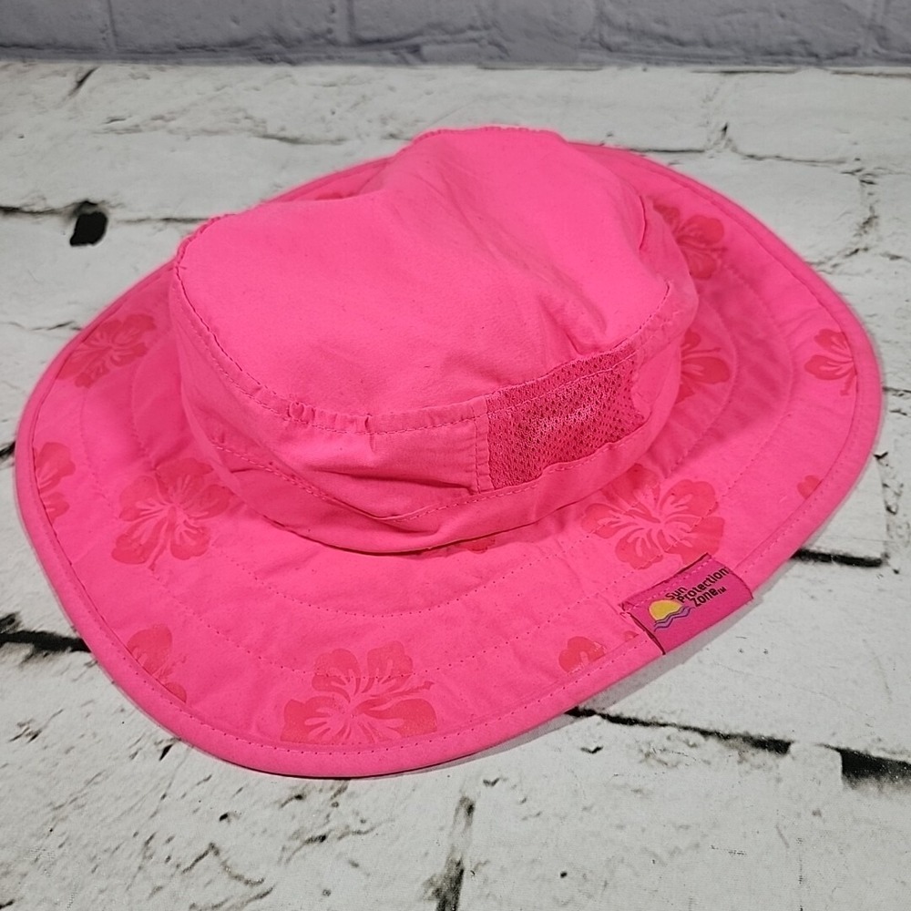 Sun Protection Zone Pink Childs Safari Bucket Hat‎ Youth Size 50-54Cm